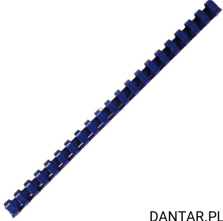 Grzbiety plastikowe 12mm niebieskie Titanum a100 90 kartek