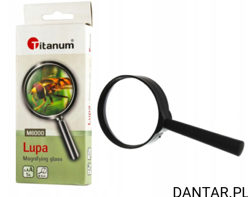 Lupa szkolna 6cm 5x Titanum