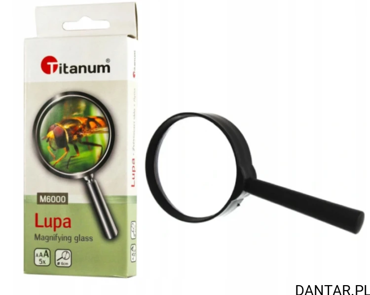 Lupa szkolna 6cm 5x Titanum