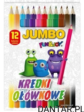 Kredki ołówkowe jumbo kolorowe Titanum a12/12 k