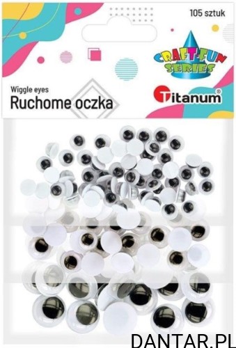 Ruchome oczka dekoracyjne 5,8,15mm mix Titanum a105
