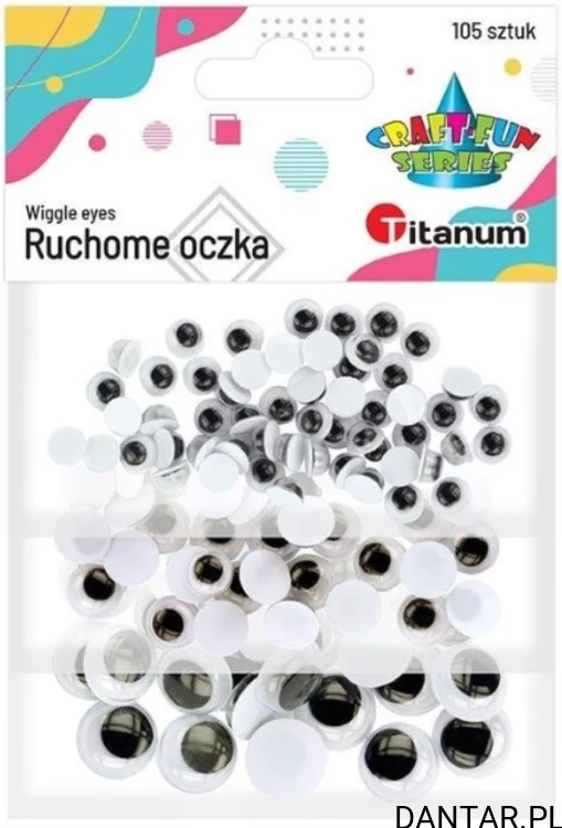 Ruchome oczka dekoracyjne 5,8,15mm mix Titanum a105
