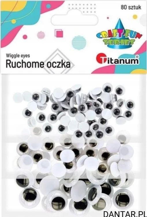 Ruchome oczka dekoracyjne 5,8,15mm mix Titanum a80
