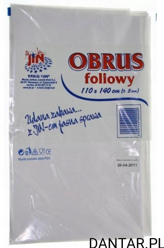 Obrus foliowy 110x140 LDPE