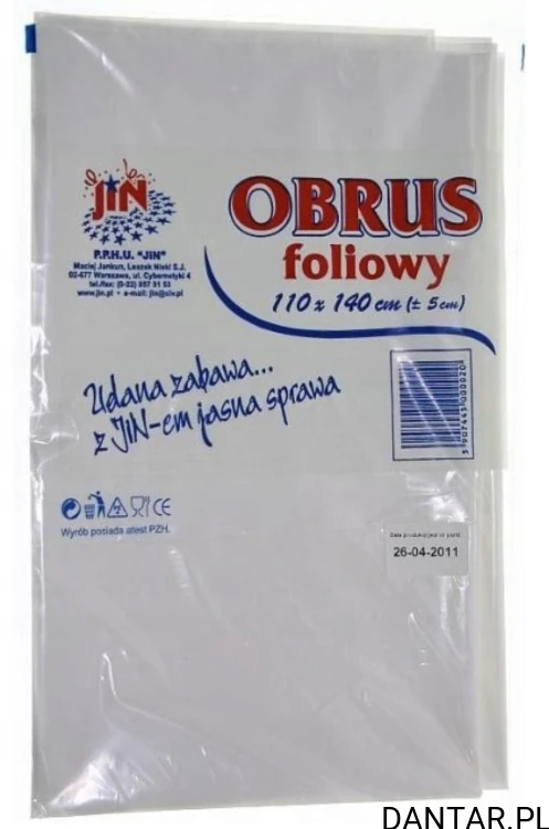 Obrus foliowy 110x140 LDPE