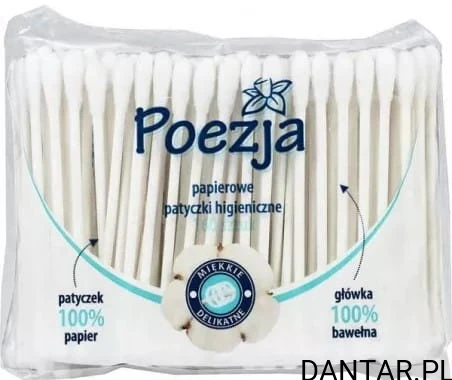 Patyczki higieniczne do uszu w folii Poezja  a160