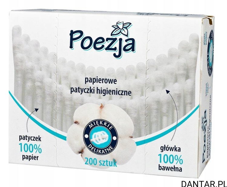 Patyczki higieniczne do uszu Poezja a200 pudełko