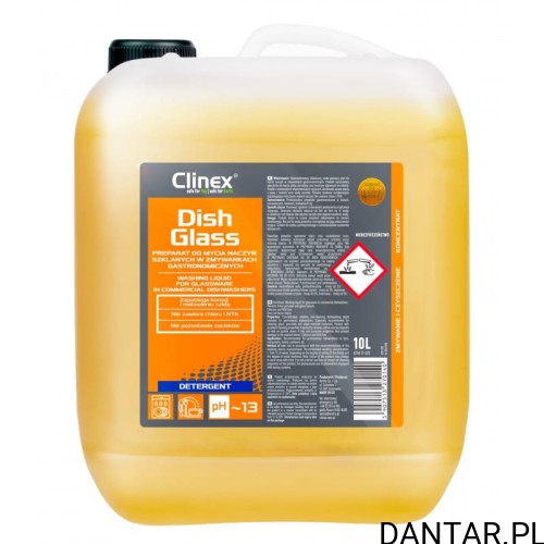 Clinex Dish glass 10l preparat do mycia naczyń szklanych w zmywarkach gastronomicznych