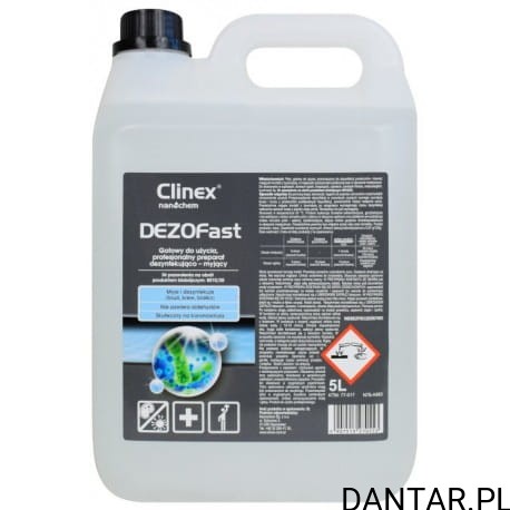 Clinex 5l Dezofast płyn do dezynfekcji powierzchni 