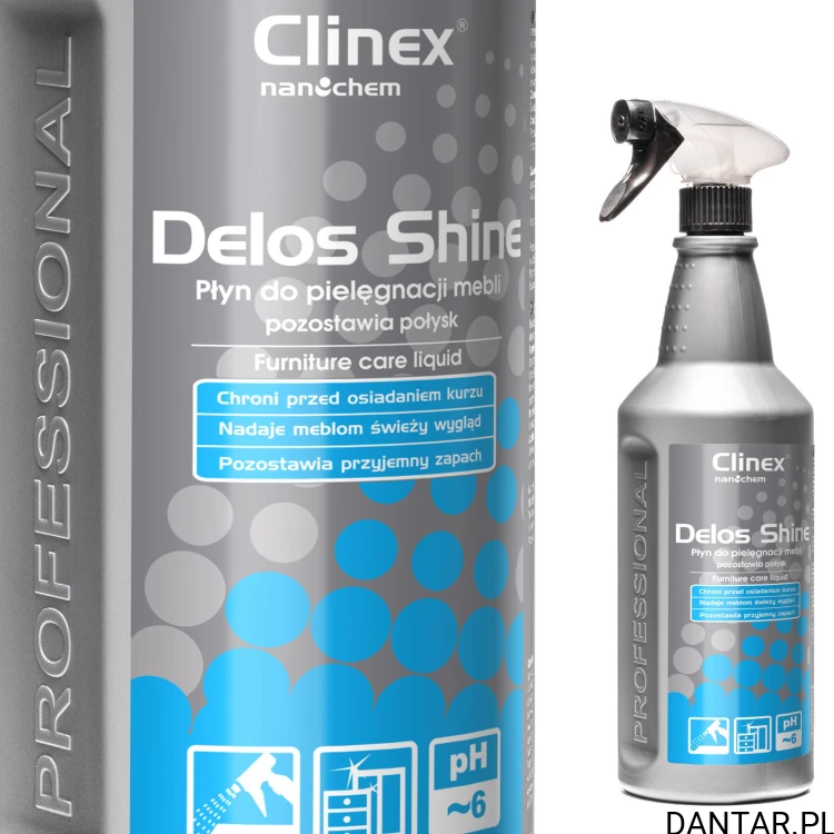 Clinex Delos shine 1l do pielęgnacyjny mebli a1/6