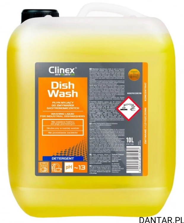 Clinex DishWash 10l płyn do zmywarek gastronomicznych