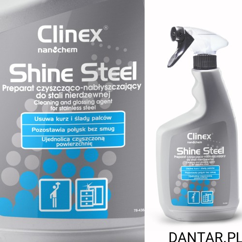 Clinex Shine steel 650ml - stal nierdzewna z połyskiem a1/12