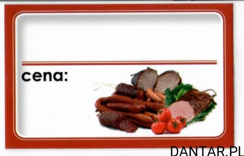 Ceny laminowane A-8 9,5x6 wędliny a1/50