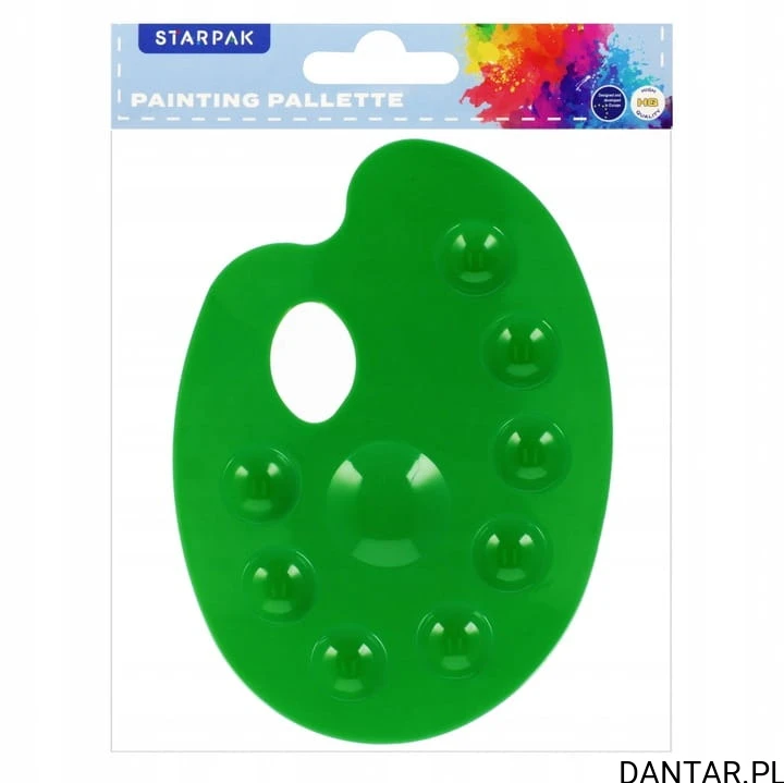 Paletka do farb owal mała kolor mix