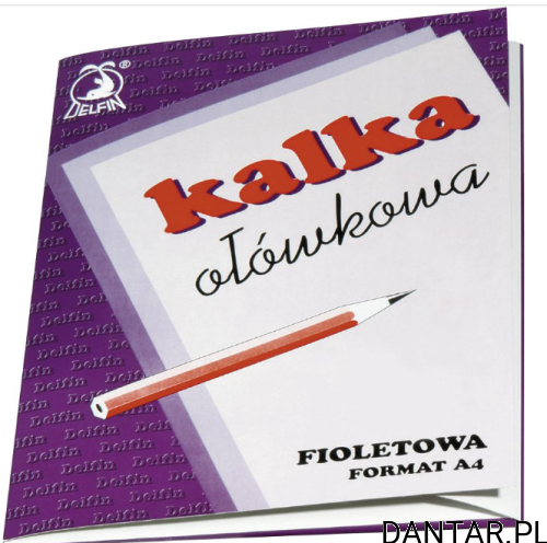 Kalka ołówkowa A4 fioletowa a25