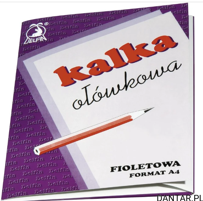 Kalka ołówkowa A4 fioletowa a25
