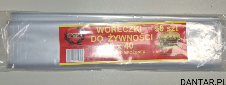 Woreczki do żywności transparentne 30x40 LDPE a50