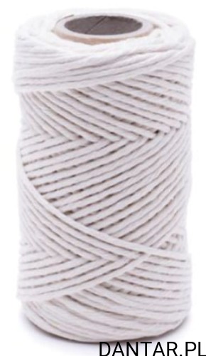 Sznurek przędza wędliniarska biała 100g 