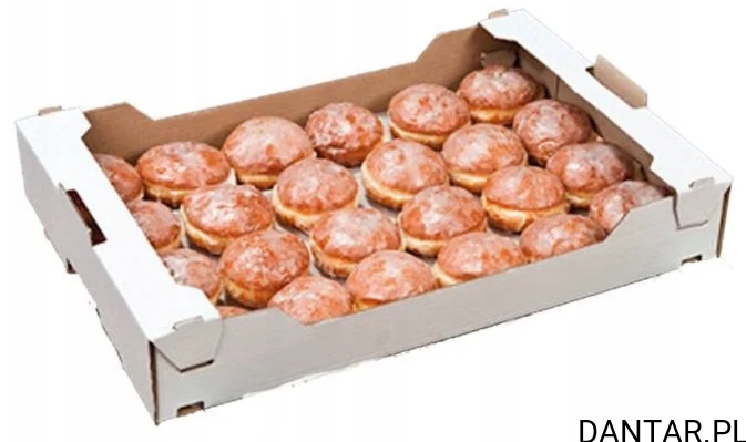 Karton 39x29x8 cukierniczy na pączki nadruk a1/50