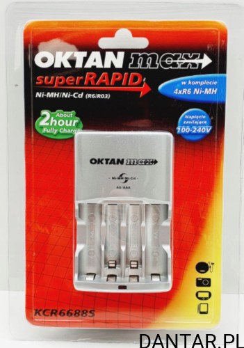 Ładowarka do akumulatorków Oktan max KCR6688S