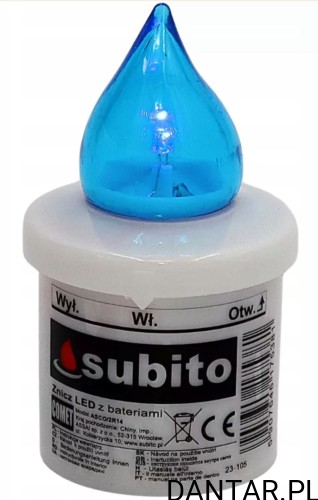 Znicz led elektryczny SUBITO R14 a1/12