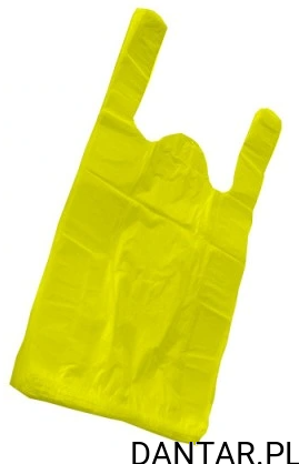 Reklamówka zrywka hdpe żółta 25x45 14mik a1/30 nowy
