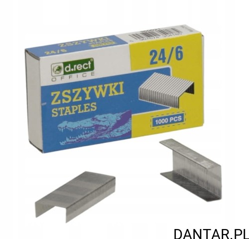 Zszywki 24/6 a1000 D.rect a1/10