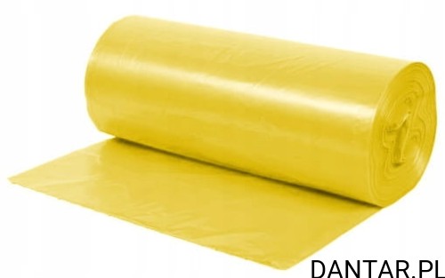 Worki 120l na śmieci żółte ECO LD a25/20