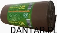Worki 120l na śmieci brązowy ECO LD a25/20