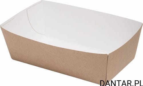 Tacka papierowa 14x7x4,5 snack tray a100/6