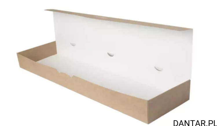 Pojemnik kraftowy na zapiekankę 35x9x4 a100 