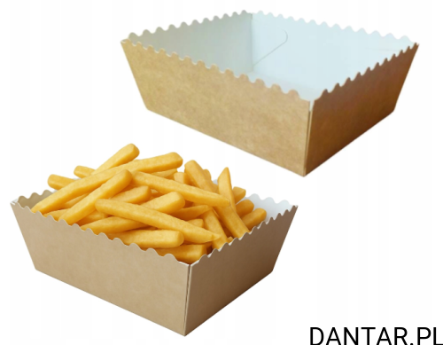 Tacka papierowa falbanka snack tray 11x9x5 ABC-PAK a50/8
