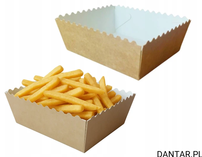Tacka papierowa falbanka snack tray 11x9x5 ABC-PAK a50/8