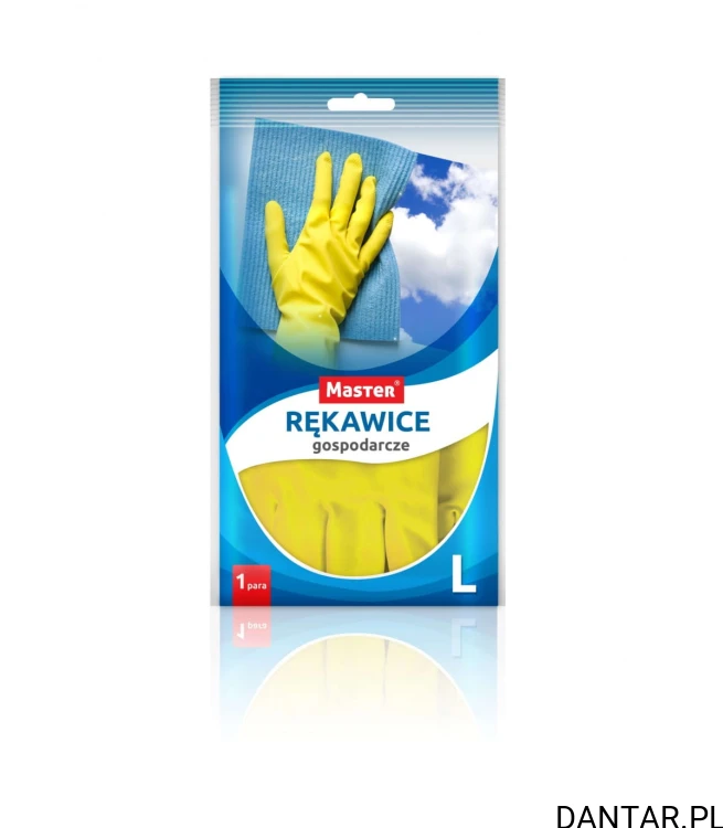 Rękawice gumowe "L" MASTER S438 a1 ŻÓŁTE