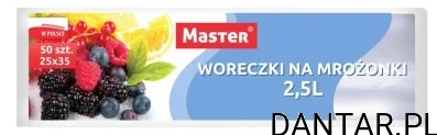 Woreczki na mrożonki 2,5l Master a50