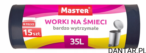 Worki 35l na śmieci czarne  LD Master a15/50