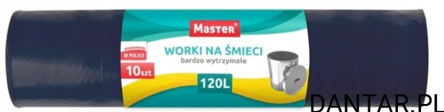Worki na śmieci 120l czarny LD Master a10/36