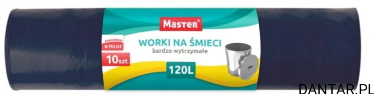 Worki na śmieci 120l czarny LD Master a10/36