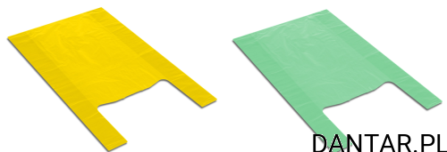 Reklamówka zrywka hdts żółta/zielona 30x55 19my  Packer a1/10 