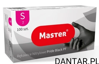 Rękawice nitrylowe S czarne  Premier PF black Master a100/10