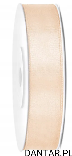 Wstążka satynowa 12mmx25m kremowa a1  ATS12-079
