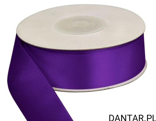 Wstążka satynowa 25mmx25m purpurowa a1  ATS25-062