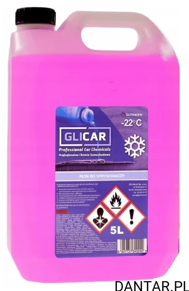 Płyn do spryskiwaczy zimowy 5L Glicar a1/4