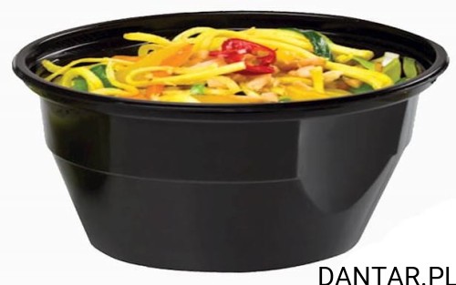 Pojemnik pp na zupę 460ml czarny mały Paccor  a50/8