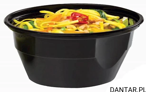 Pojemnik pp na zupę 460ml czarny mały Paccor  a50/8