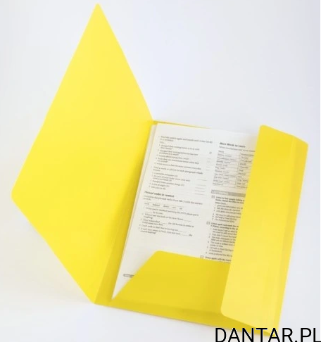 Teczka plastikowa z gumką A4 D.rect żółta a1/6