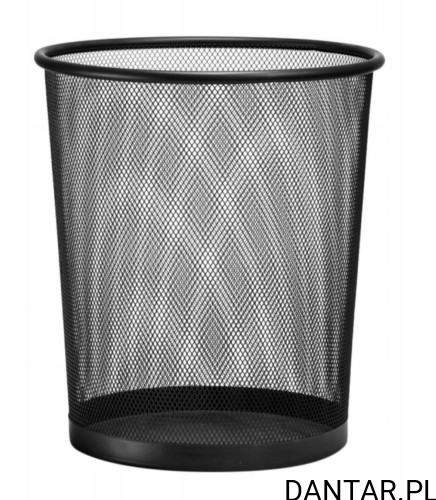 Kosz na śmieci 12l siatka czarny Leviatan