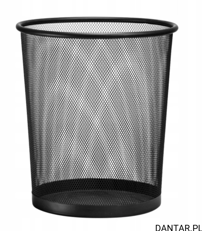 Kosz na śmieci 12l siatka czarny Leviatan