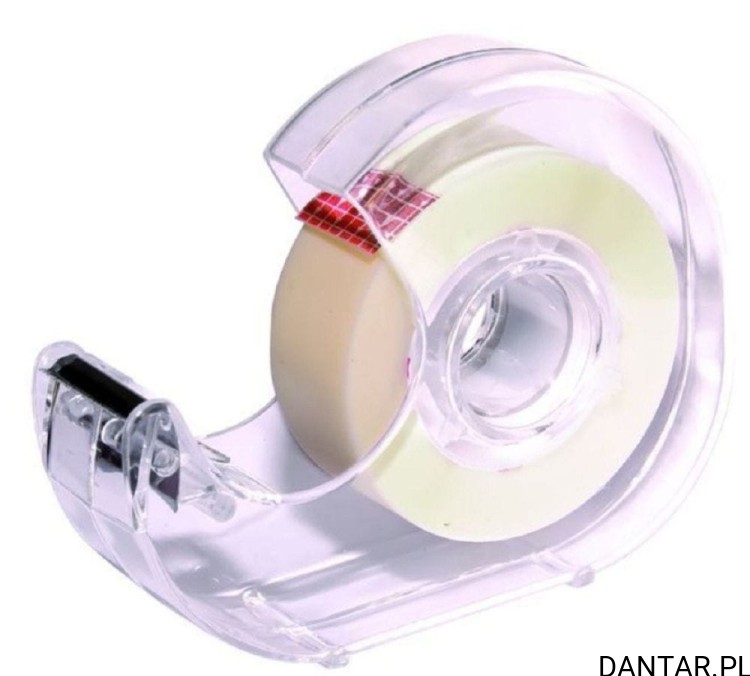 Taśma klejąca invisible 19mm x 33m z podajnikiem