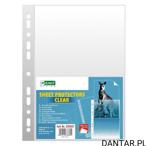 Koszulka krystaliczna 40mic a4 D.rect a100